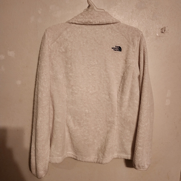 The North Face White/Off White Full Zip Fleece Jacket Womens Size M - Picture 2 of 14